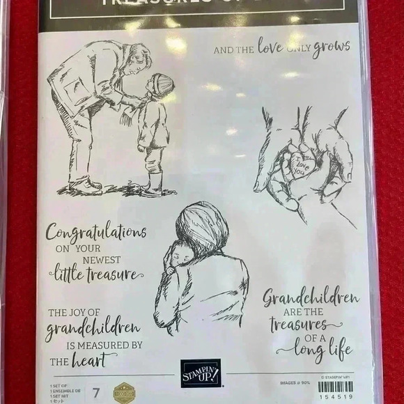 A grouping of three packages of stamps , Stampin A grouping of three packages . - Picture 2 of 7